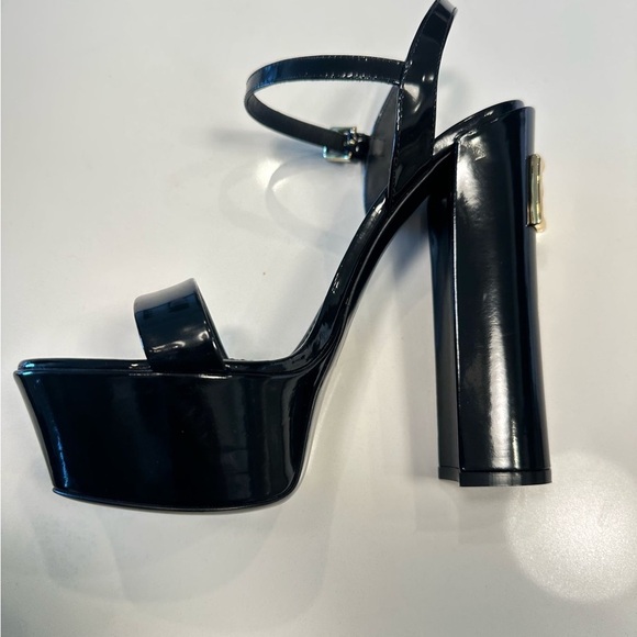 Dolce & Gabanna POLISHED CALFSKIN PLATFORM WOMEN SANDALS 38EU - Picture 7 of 13